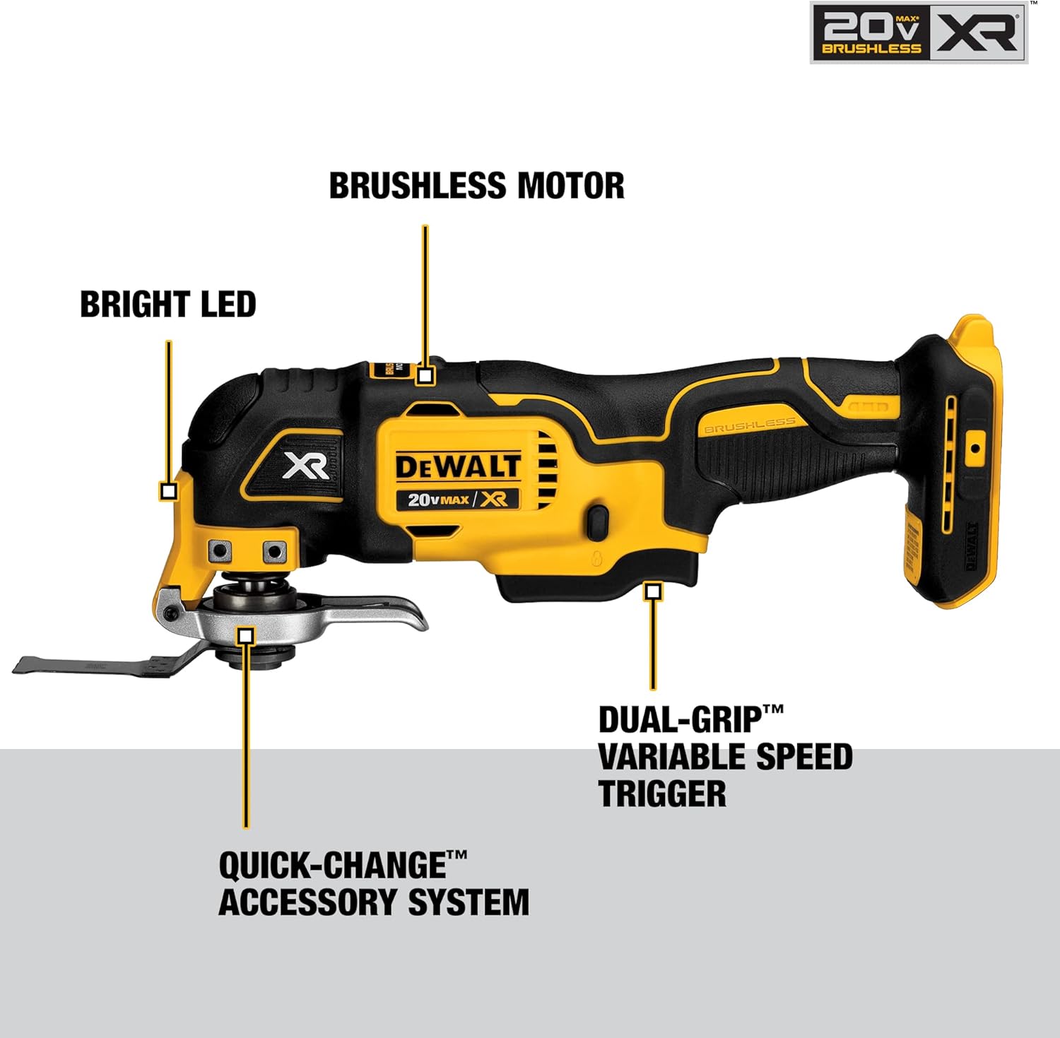 20V Max Brushless Oscillating Tool Kit I480