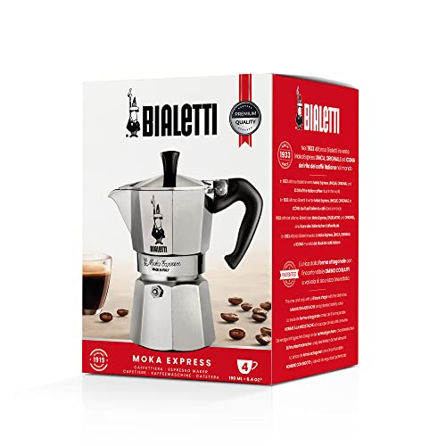 4 Tassen 0.19 liters Silver Espresso Maker W504
