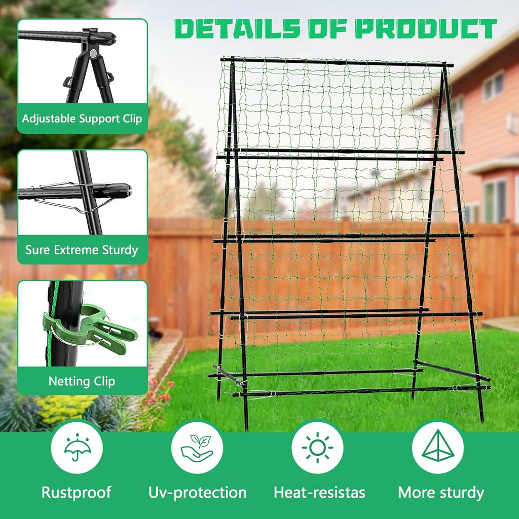 A-Frame Garden Trellis with Plant Support Clips M2253