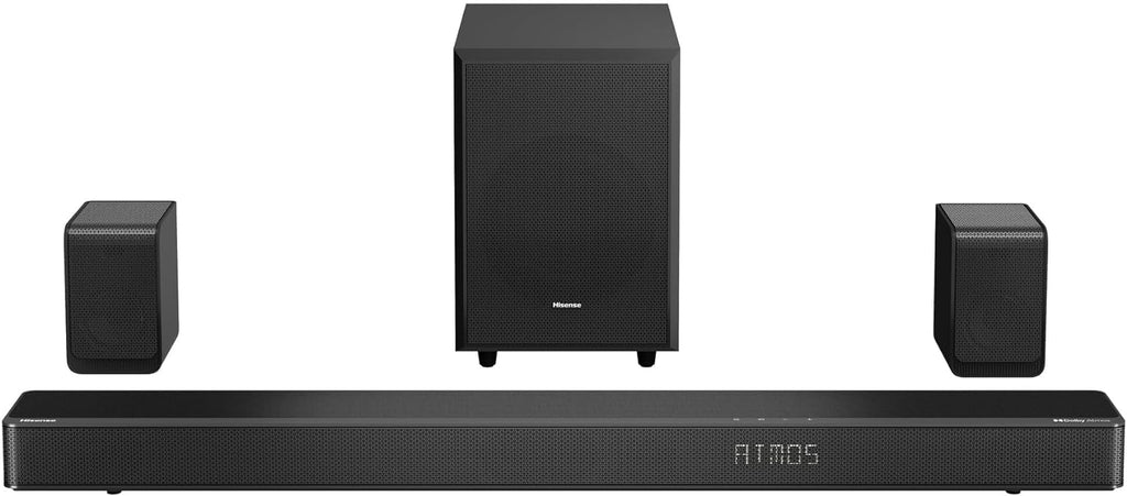 5.1.2 Ch 420W Soundbar with Wireless Subwoofer and Wireless Rear Satellite Speakers, Black A818164