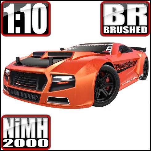 1/10 Scale Belt Drive Electric Orange Drift Car E72792