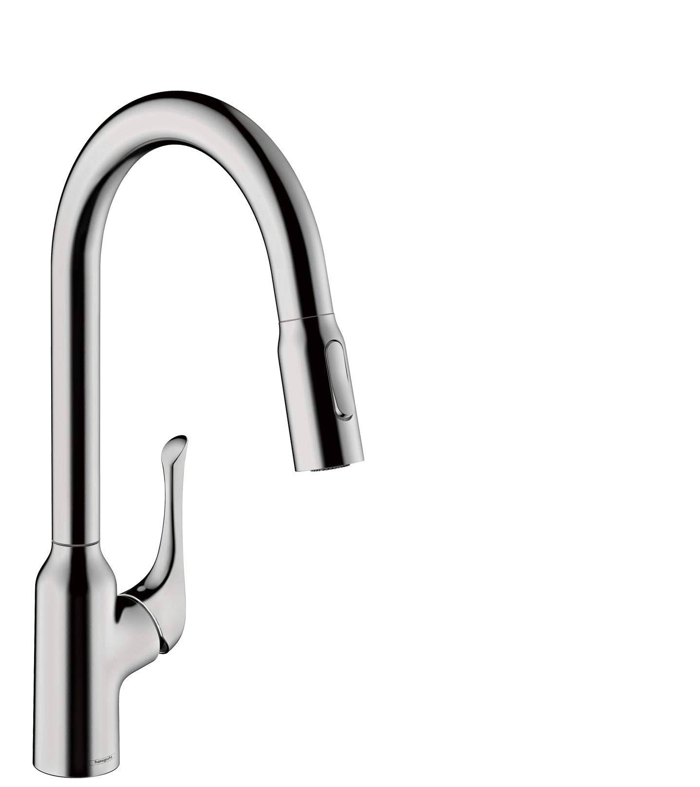 Chrome HighArc Pull Down Kitchen Faucet L506