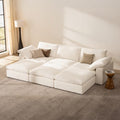 Oversized Modular Sectional Sofa with Ottoman U911113