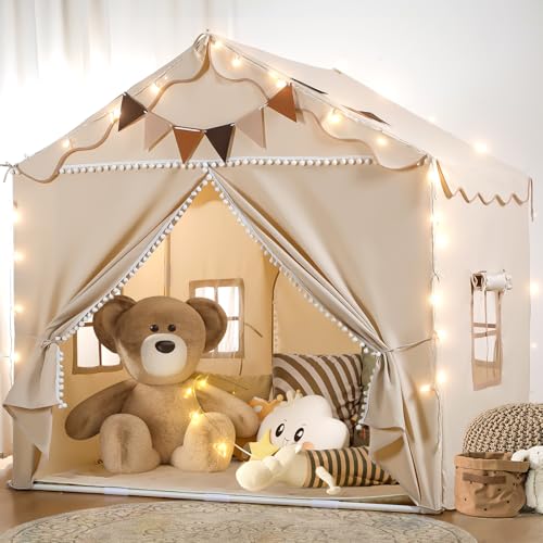 Play Tent with Padded Mat and Light, 51" x 39" x 53" Z458211