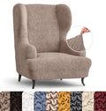Blue Wingback Chair Slipcover O928