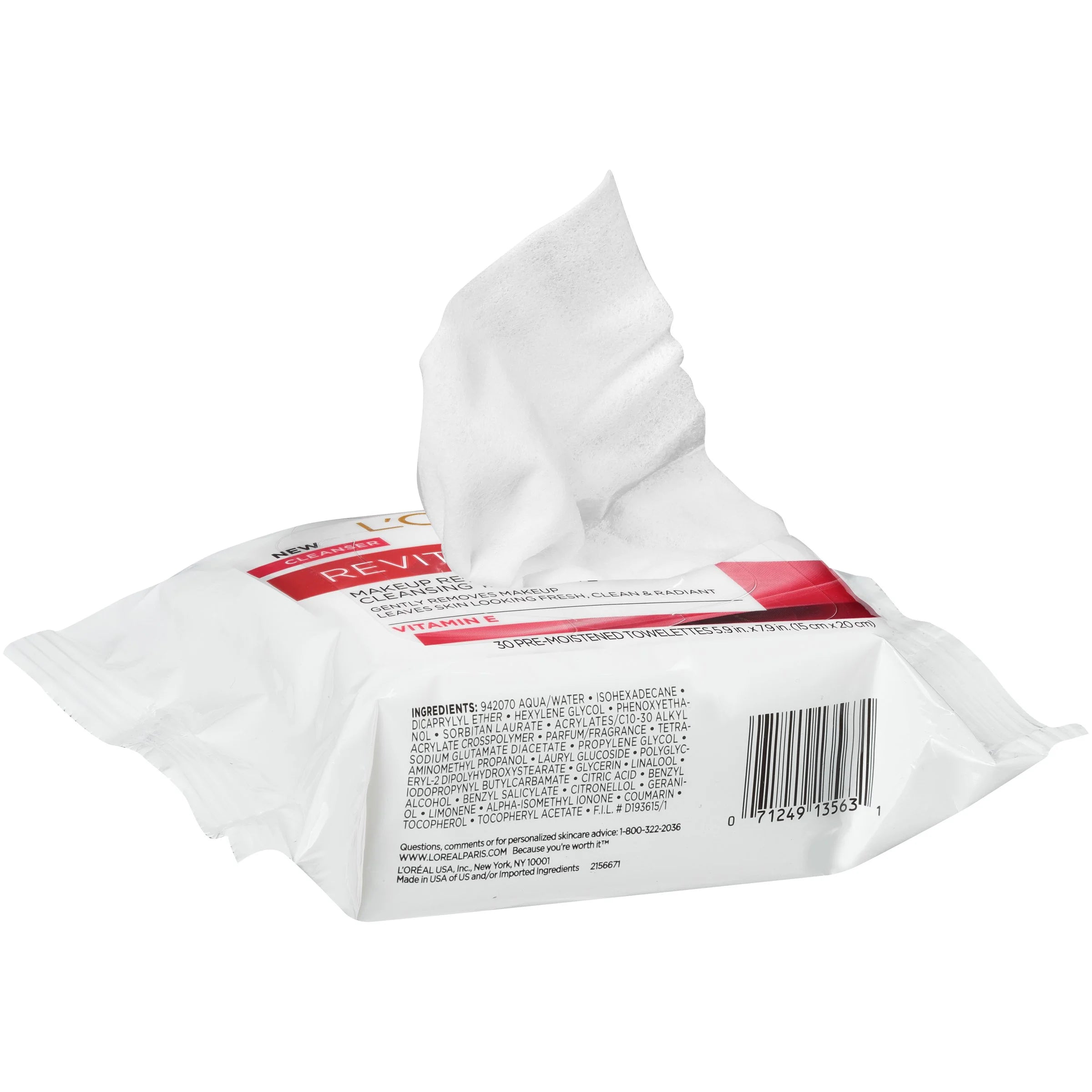30 Count Face Cleansing Towelettes T51434