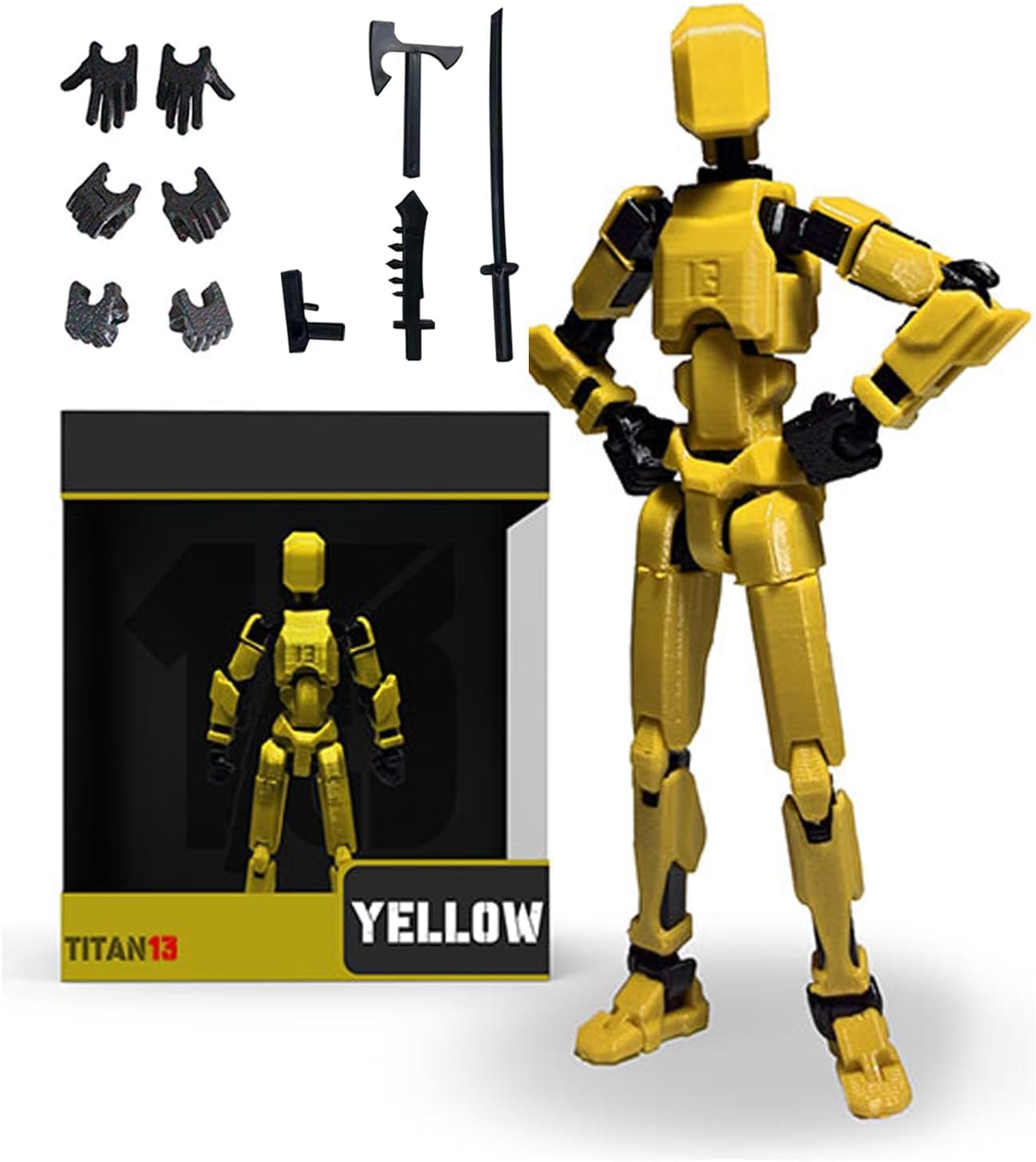 6PCS 3D Printed Multi-Jointed Movable Action Figures Z909103
