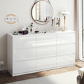 10 Drawer White High Gloss Dresser Z7936