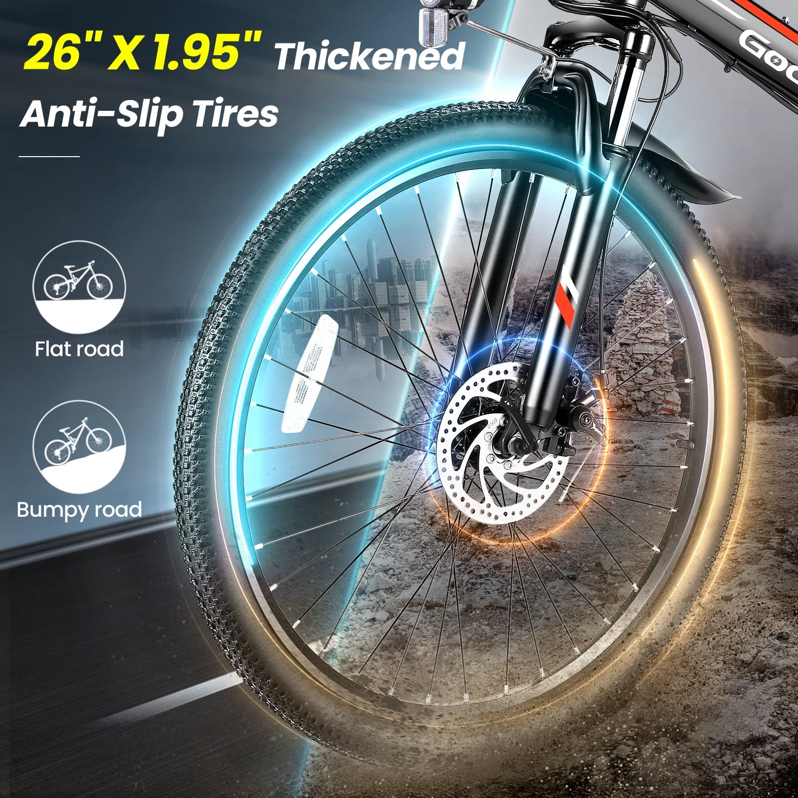 500W 26" 48V Full Suspension Folding Electric Bicycle Z600
