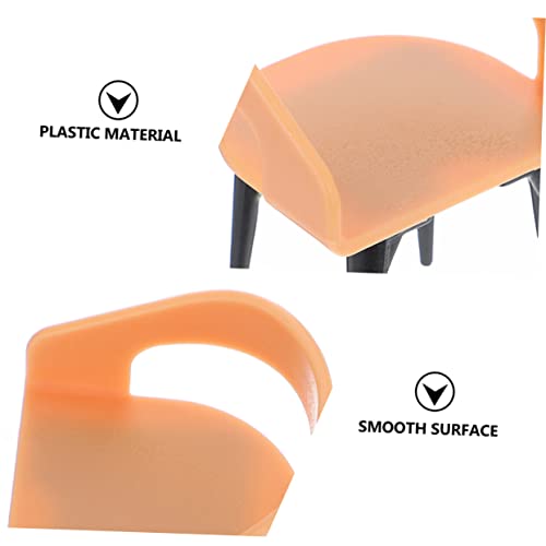 4pcs Mini Simulation Chair Fairy Garden Furniture Scene Model Dining Table Accessories Plastic Old Fashioned G936