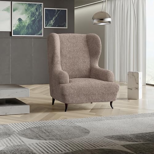 Blue Wingback Chair Slipcover O928