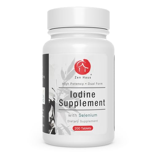 Iodine Supplement 12.5 mg with Selenium 200 Tablets N24354
