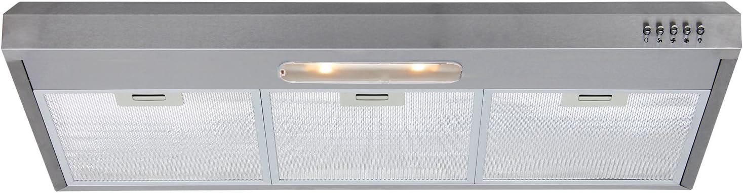 30 Inch Stainless Steel Under Cabinet Range Hood with 3 Speed Exhaust Fan F999753
