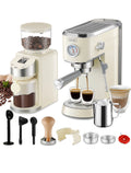 20 Bar Espresso Machine with Burr Coffee Grinder M7748