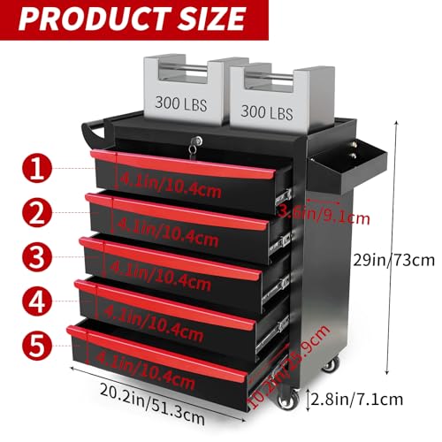 5 Drawer Metal Rolling Tool Chest R87839