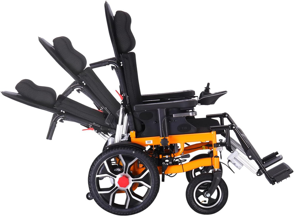 Lightweight Foldable Electric Wheelchair with Headrest S341
