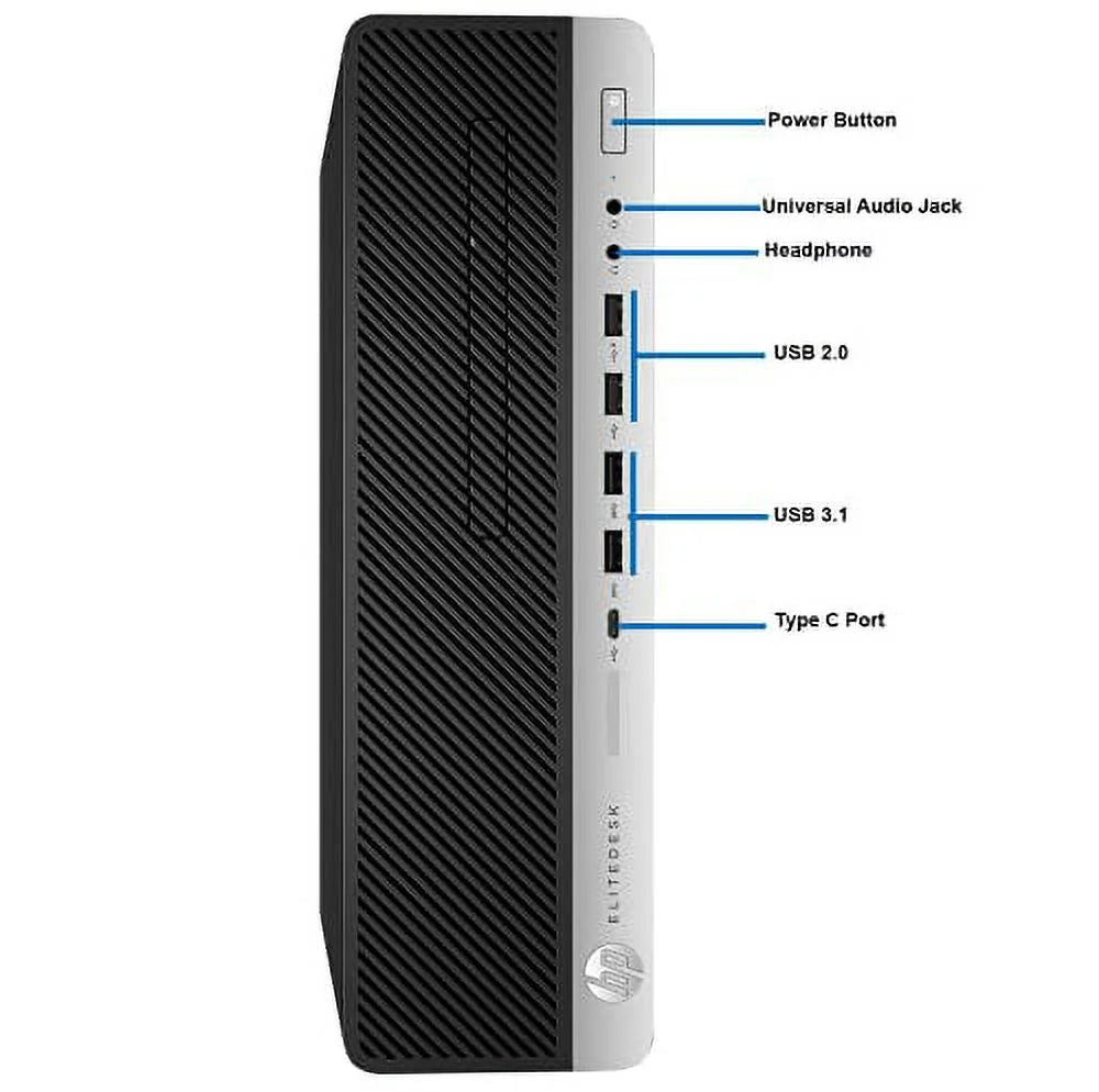 Small Form Desktop PC, Intel Core i5-6500, 16GB DDR4 Ram, 256GB NVMe Solid State Drive, Windows 10 Pro (used) F89657