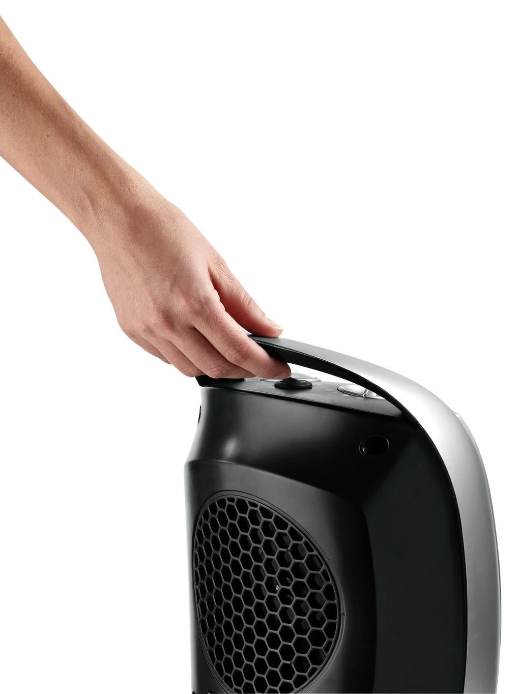 12" 1500W Oscillating Ceramic Tabletop Space Heater, Gray X77447