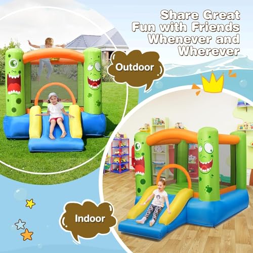 Inflatable Bounce House with Slide E6494