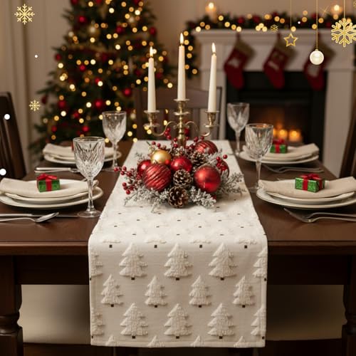 2 Pcs Beige Plush Faux Fur Table Runner 13x72 Inch J7066