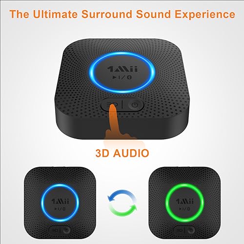 Bluetooth 5.2 Audio Receiver with RCA/3.5mm Outputs W9632