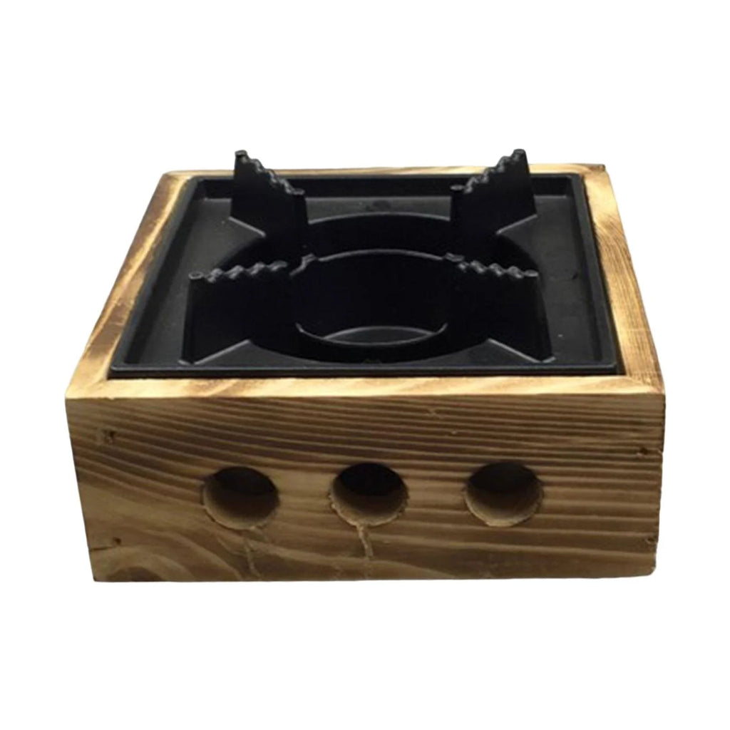 Compact Alcohol Stoves with Wooden Base 16cm X131