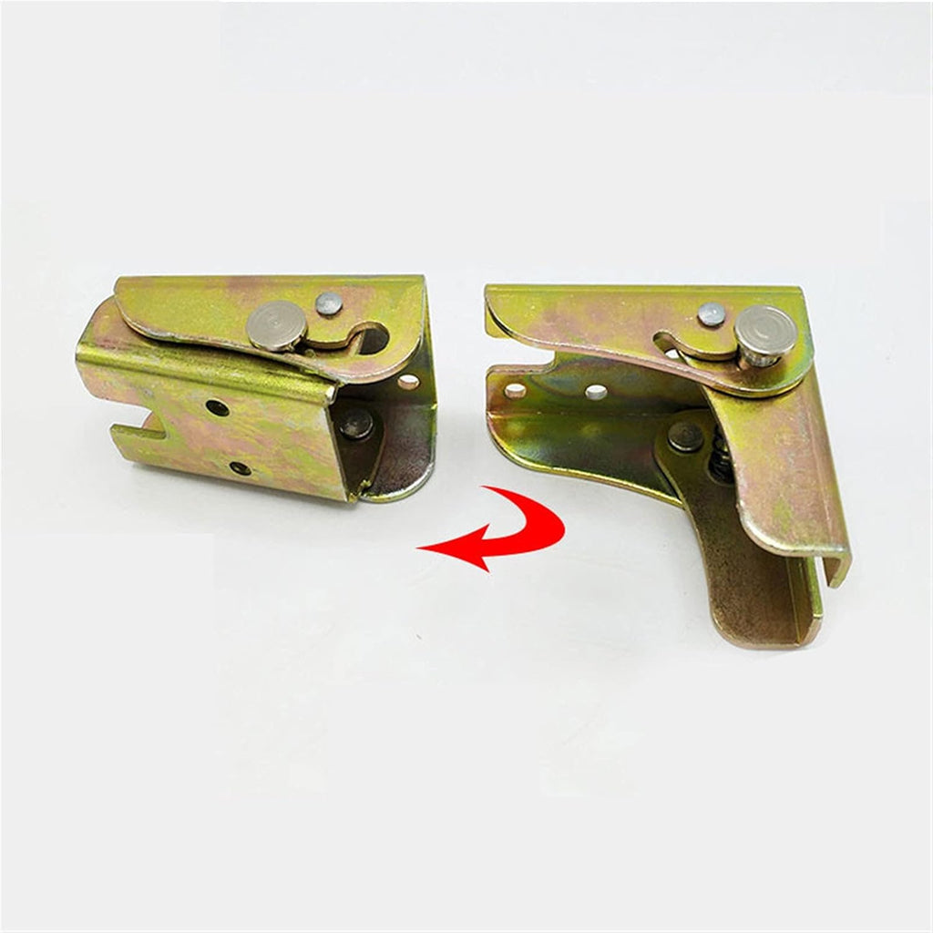 2PCS Iron Table Leg Hinge Folding Bracket Self-Locking Furniture Hardware Z79231