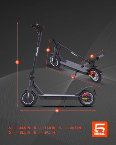Electric Scooter with 10" Solid Tires, 350W Motor, 18 MPH, 19.9 Miles Range, Foldable O30074