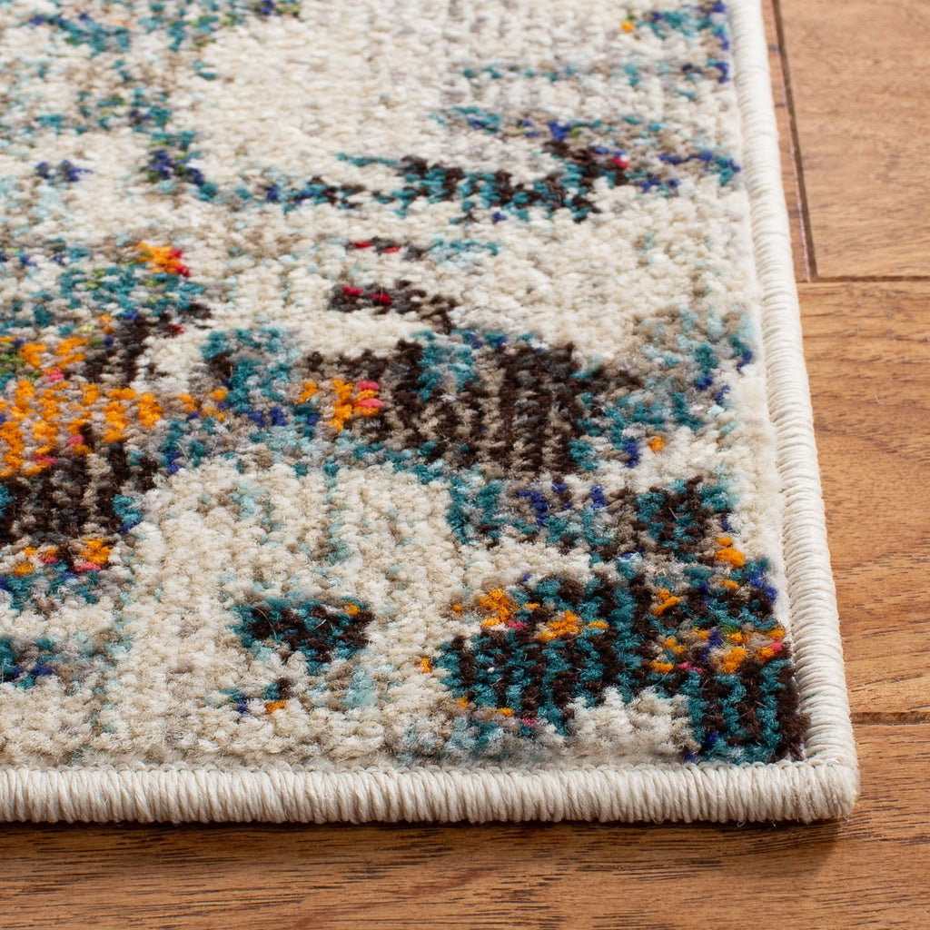 Grey/Blue 10' x 14' Area Rug Q9036
