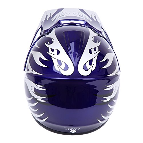 Youth Kids Offroad Helmet Motocross Helmet Dirt Bike ATV Motorcycle Helmet (Red, Medium) E982