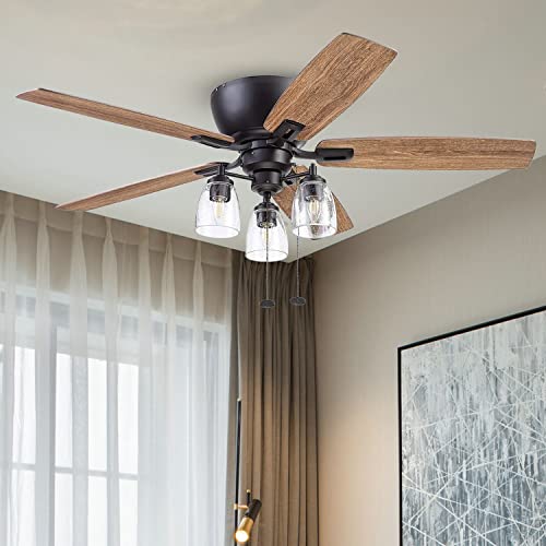 4 Pack Clear Seeded Glass Replacement Shades for Ceiling Fan Light Fixtures J917137