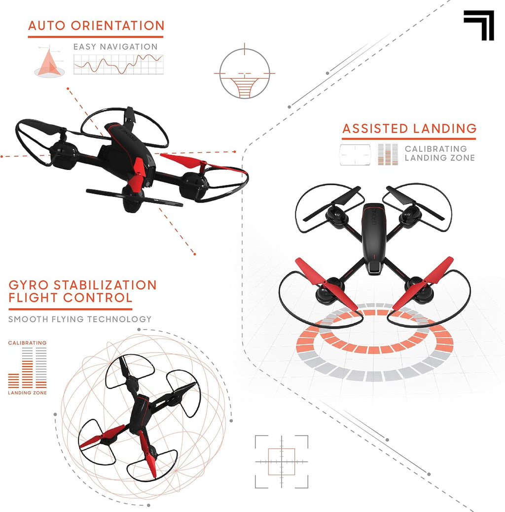 10” Drone with Camera, LED Lights, Rechargeable Battery T442
