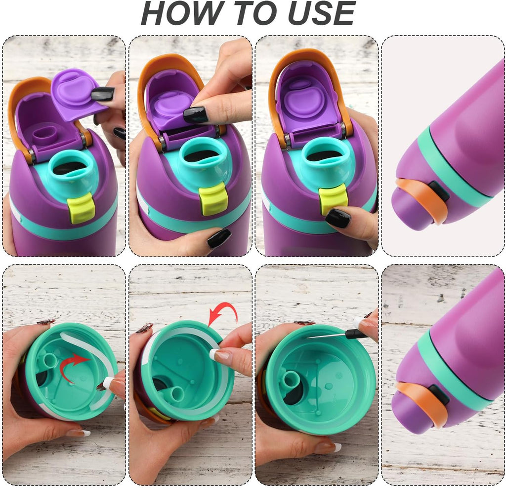 4pcs Silicone Bottle Seal Ring Replacement Rubber Stopper for 19oz 24oz 32oz 40oz Water Bottle Lid Parts X571336
