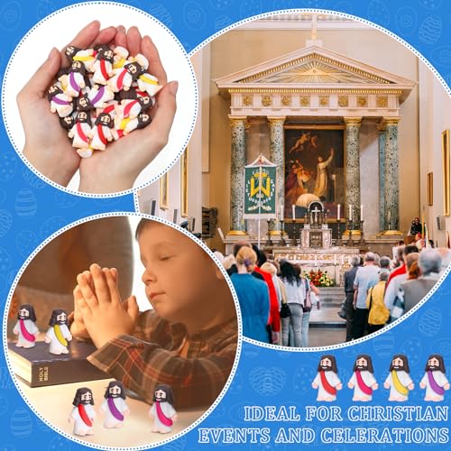 100 Pack Mini Jesus Figurines Multicolor X46953