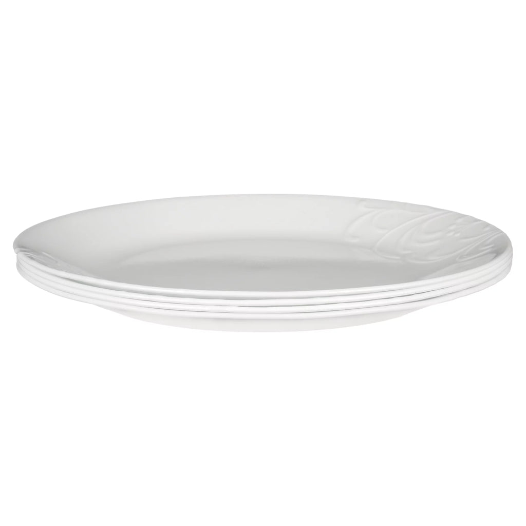 12 Piece White Dinnerware Set Y5575