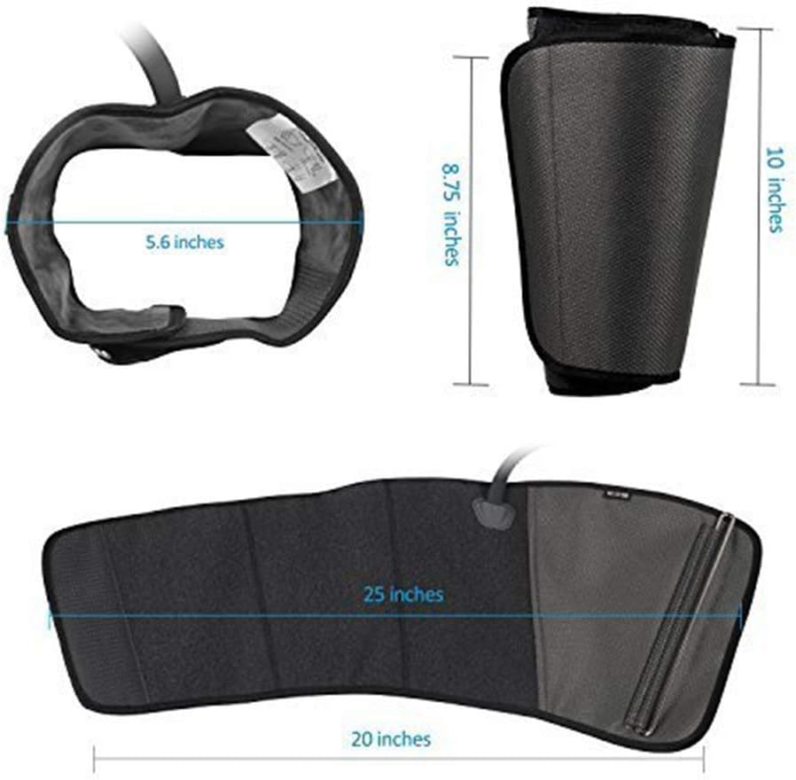 Leg Massager Air Compression Calf Wraps with 2 Modes 3 Intensities O5018