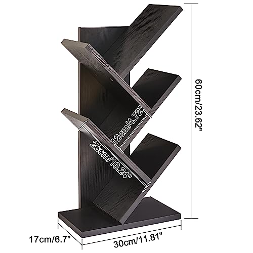 4 Tier Natural Wood Bookshelf B695647