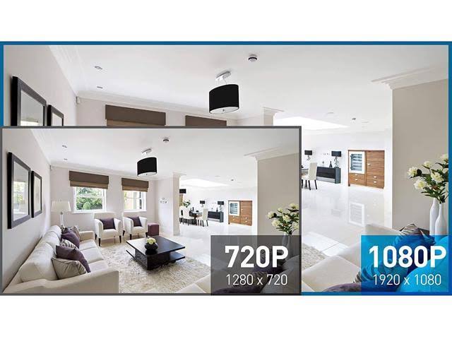 8 Channel 8 Cameras Wired Surveillance DVR Cctv 1080p Full HD 1TB Hdd Color Night Vision Security Camera System D652