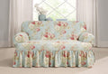 1 Piece T Cushion Loveseat Slipcover in Robin's Egg R7975