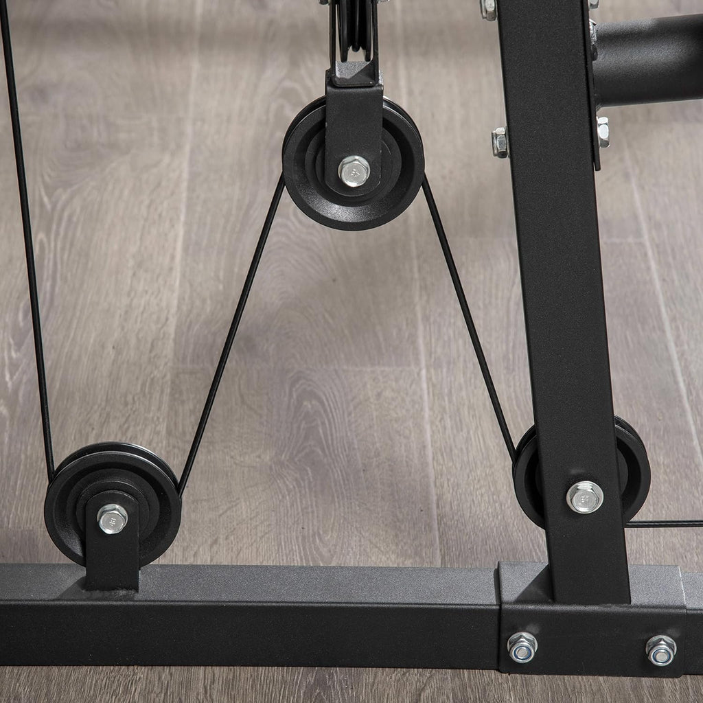 Multifunction Workout Station with 100Lbs Weight Stack Y8215