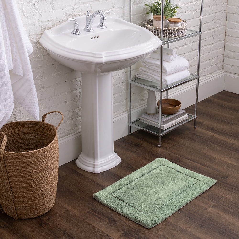 Cotton Bath Mat, Seaglass, 2' 3" x 3' 9" Y211644