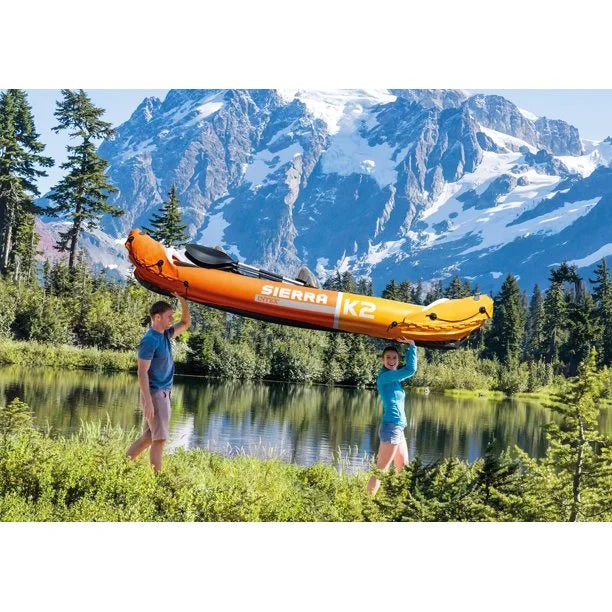 2-Person Inflatable Fishing Kayak with Oars and Hand Pump N338958