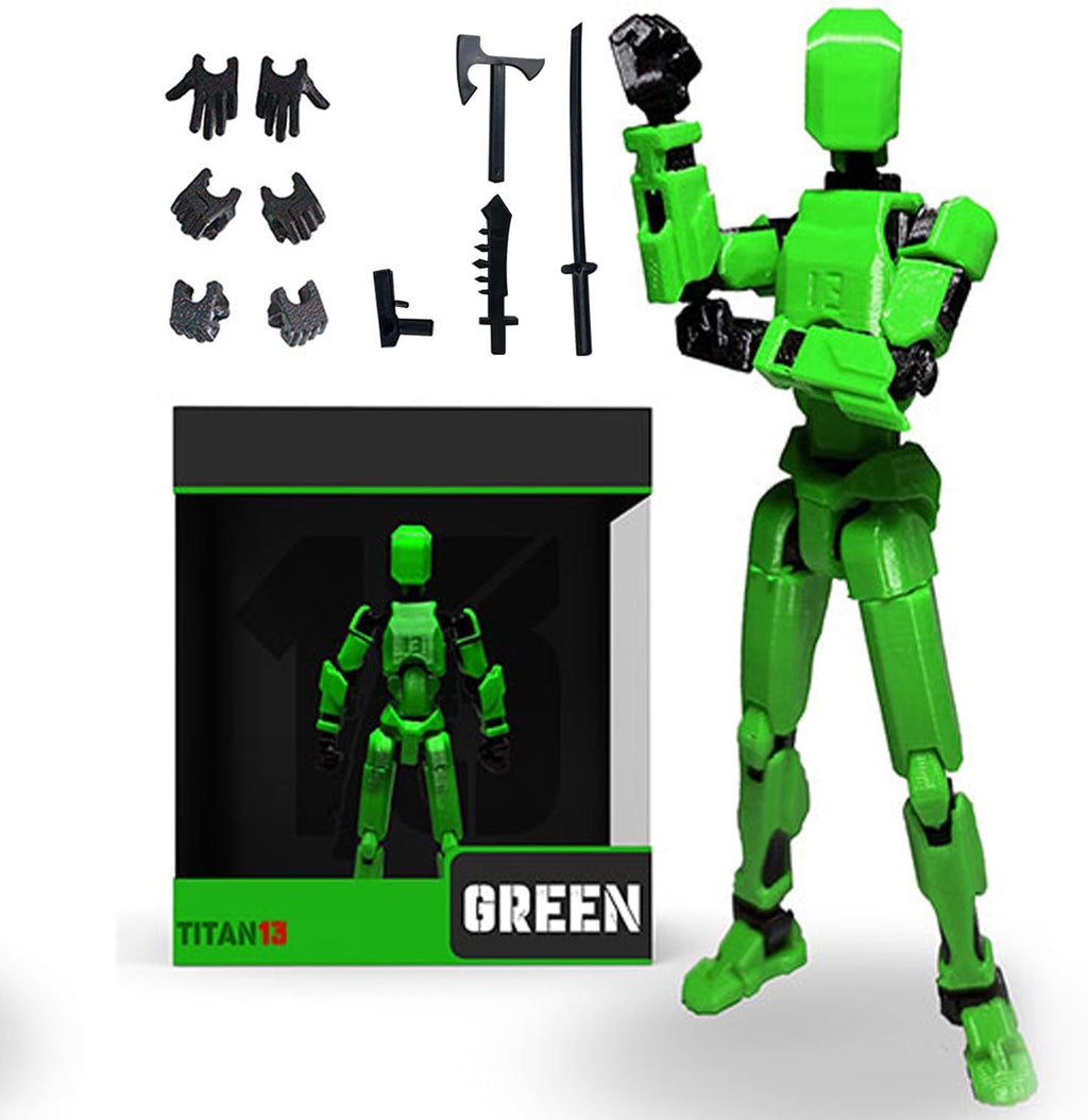 6PCS 3D Printed Multi-Jointed Movable Action Figures Z909103
