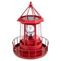 Red Rotating Solar Lighthouse Light, IP65 Waterproof L9346