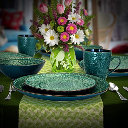 16 Piece Stoneware Dinnerware Dish Set M9023