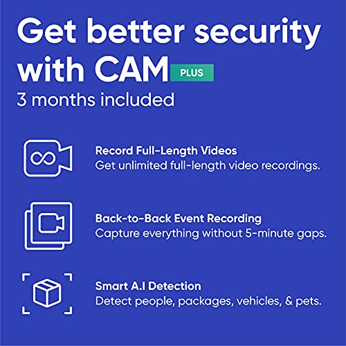 1080p Pan/Tilt/Zoom Wi-Fi Smart Home Security Camera with Color Night Vision, 2-Way Audio I924162