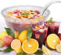 2 Gallon Clear Plastic Punch Bowl with Ladle M1197