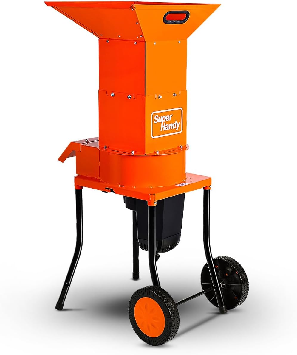 Electric Leaf Mulcher Shredder, 120V AC, 11" Cutting Blade, .5" Cutting Capacity V78913