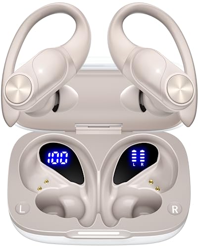 Black Bluetooth Wireless Earbuds with Earhook L5911