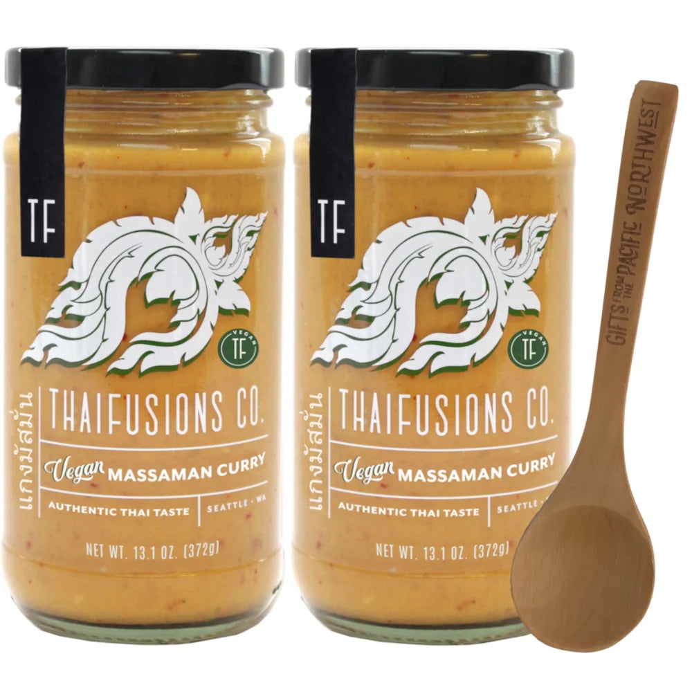 Thai Massaman Vegan Curry Sauce 13.1 Oz Jar (Pack of 2) X715